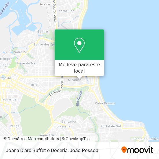 Joana D'arc Buffet e Doceria mapa