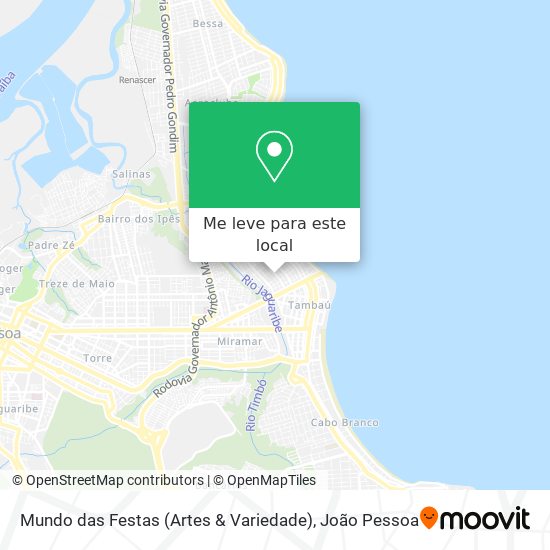 Mundo das Festas (Artes & Variedade) mapa