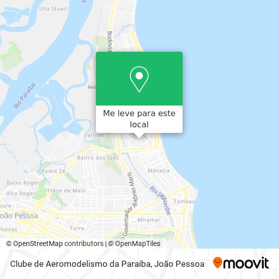 Clube de Aeromodelismo da Paraíba mapa