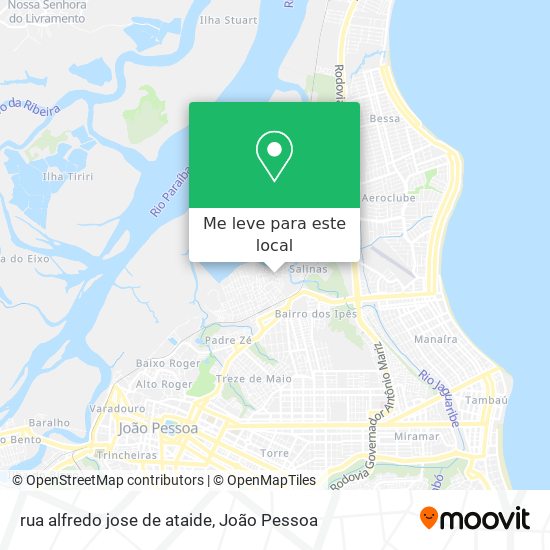rua alfredo jose de ataide mapa