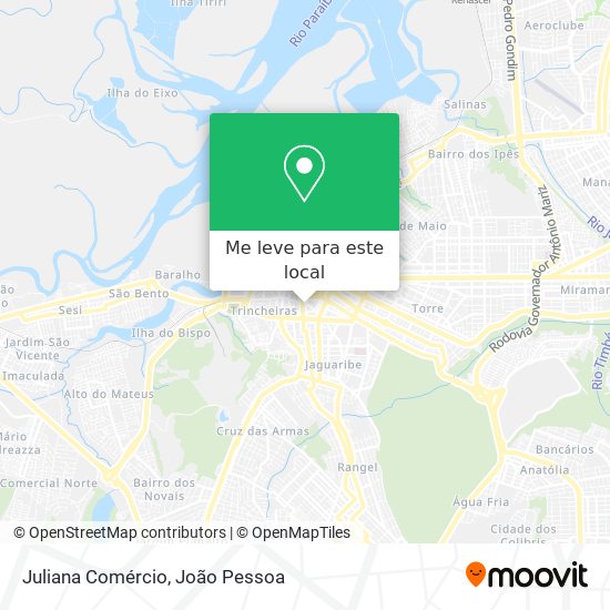 Juliana Comércio mapa