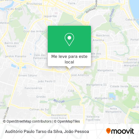 Auditório Paulo Tarso da Silva mapa