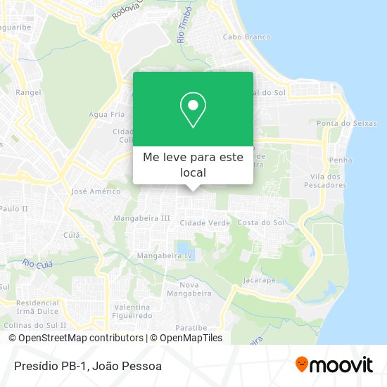 Presídio PB-1 mapa