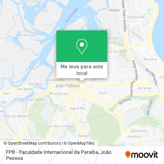 FPB - Faculdade Internacional da Paraíba mapa