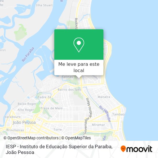 IESP - Instituto de Educação Superior da Paraíba mapa