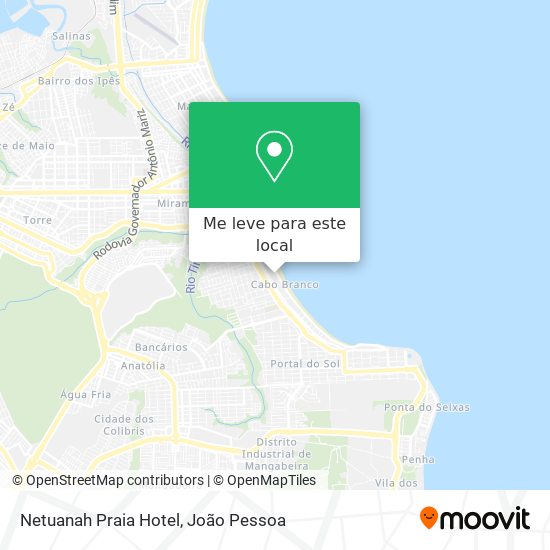 Netuanah Praia Hotel mapa