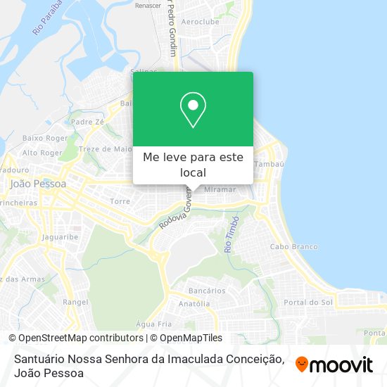Santuário Nossa Senhora da Imaculada Conceição mapa