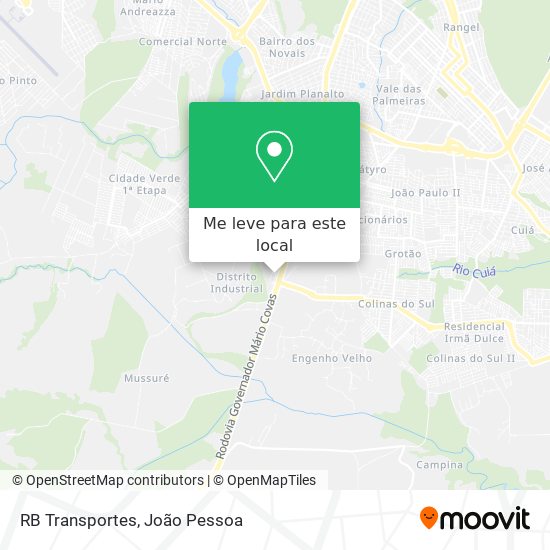 RB Transportes mapa