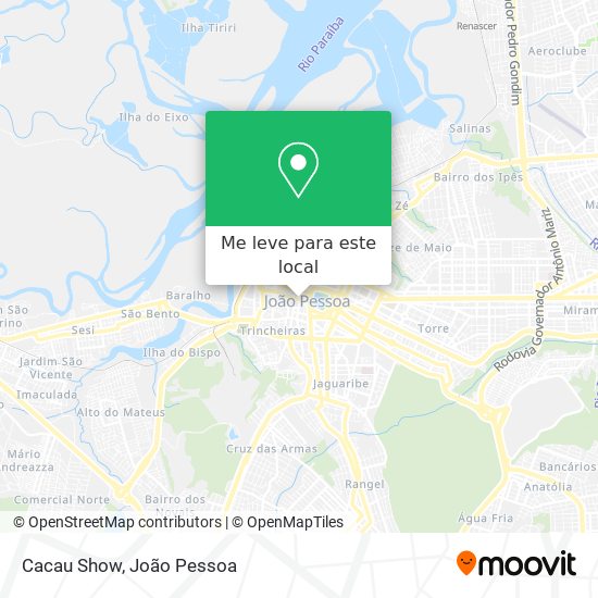 Cacau Show mapa