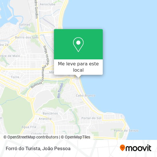 Forró do Turista mapa