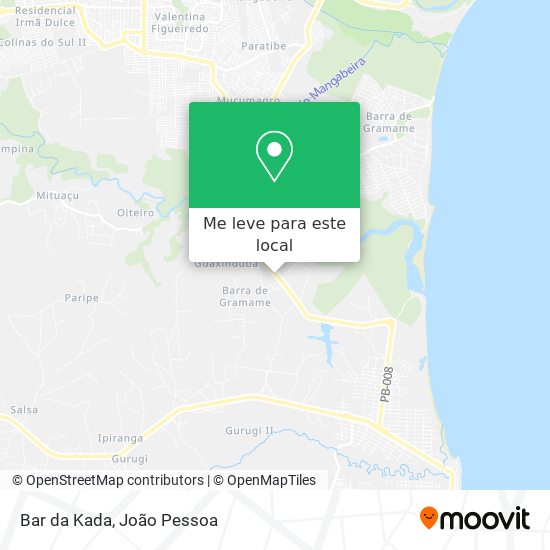 Bar da Kada mapa