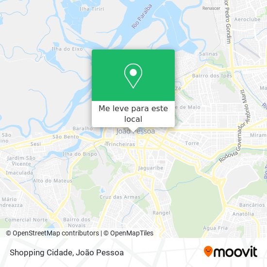 Shopping Cidade mapa