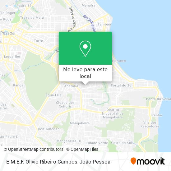 E.M.E.F. Olívio Ribeiro Campos mapa