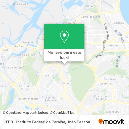 IFPB - Instituto Federal da Paraíba mapa
