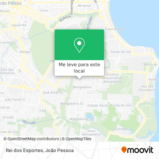 Rei dos Esportes mapa