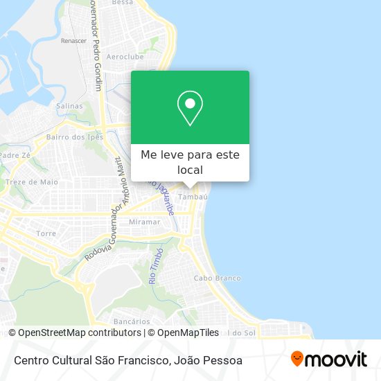 Centro Cultural São Francisco mapa
