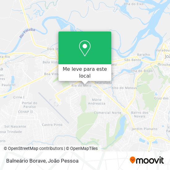 Balneário Borave mapa