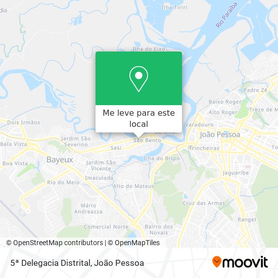 5ª Delegacia Distrital mapa