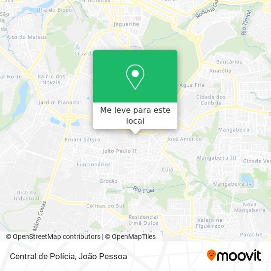 Central de Polícia mapa