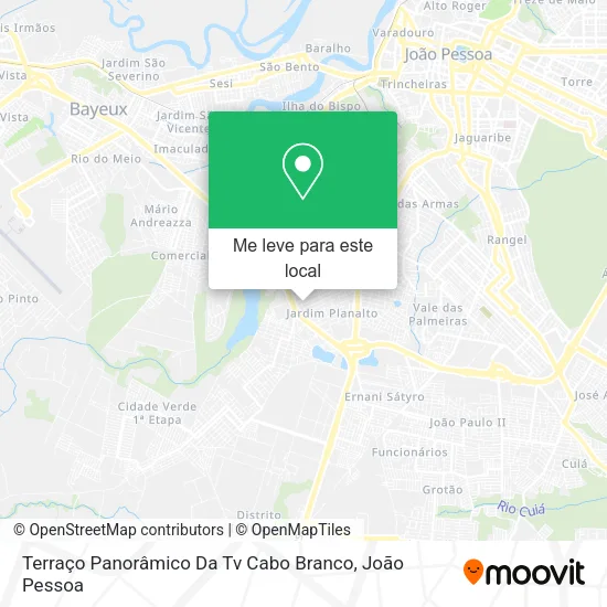 Terraço Panorâmico Da Tv Cabo Branco mapa