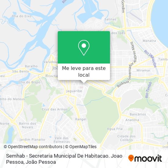 Semhab - Secretaria Municipal De Habitacao. Joao Pessoa mapa