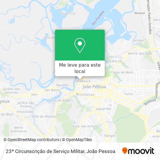 23ª Circunscrição de Serviço Militar mapa
