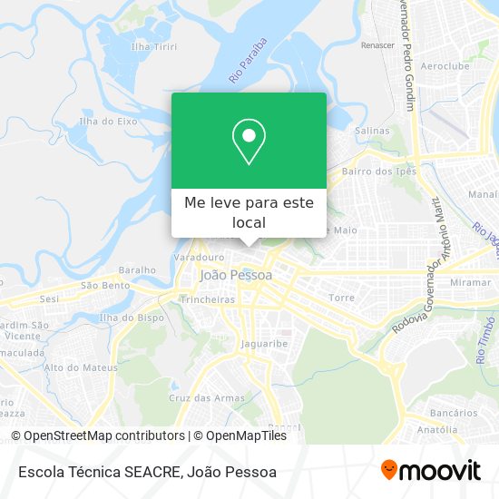 Escola Técnica SEACRE mapa