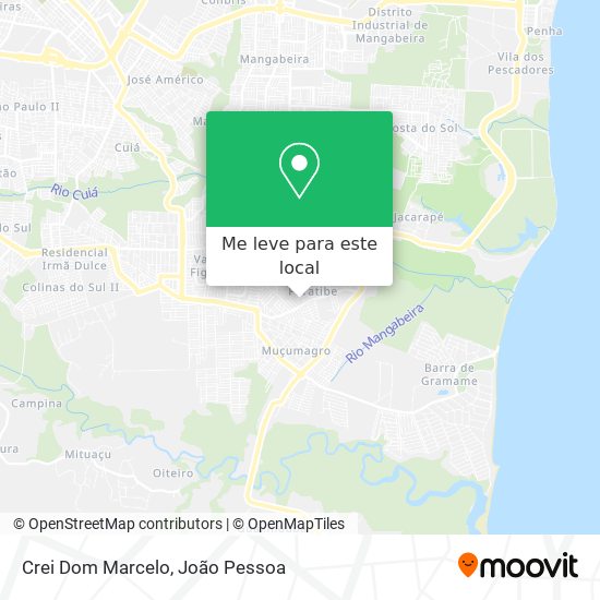 Crei Dom Marcelo mapa