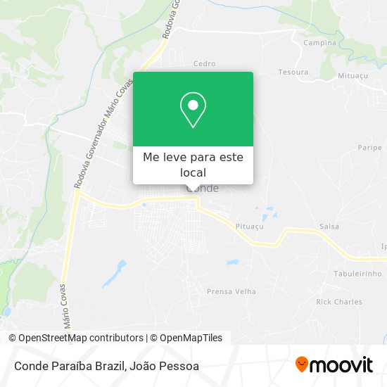 Conde Paraíba Brazil mapa