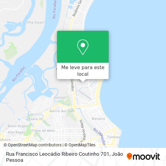 Rua Francisco Leocádio Ribeiro Coutinho 701 mapa