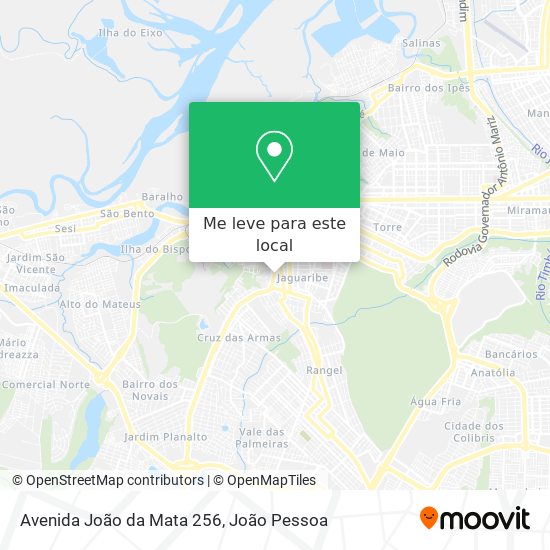 Avenida João da Mata 256 mapa