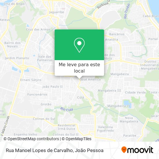 Rua Manoel Lopes de Carvalho mapa