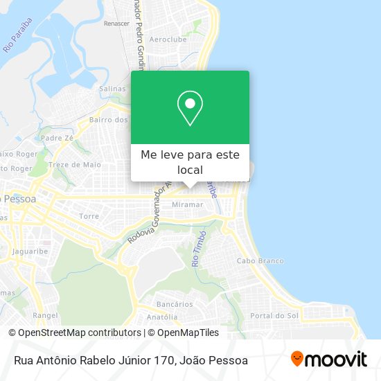 Rua Antônio Rabelo Júnior 170 mapa