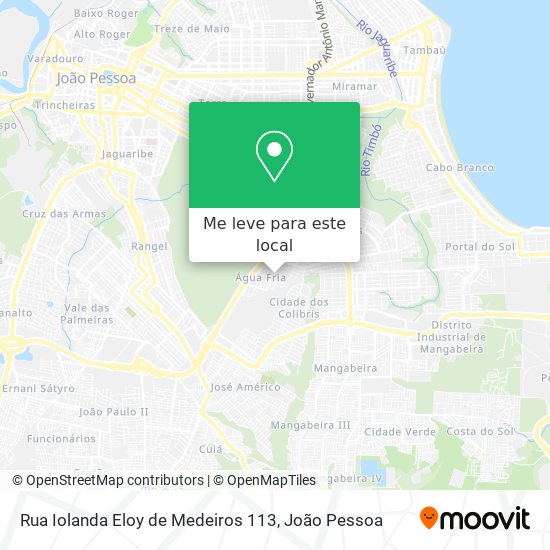 Rua Iolanda Eloy de Medeiros 113 mapa