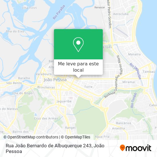 Rua João Bernardo de Albuquerque 243 mapa