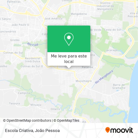 Escola Criativa mapa