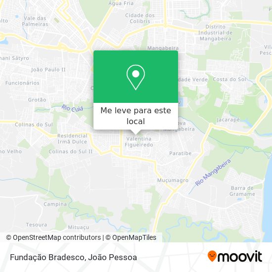Fundação Bradesco mapa