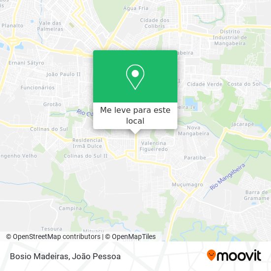 Bosio Madeiras mapa