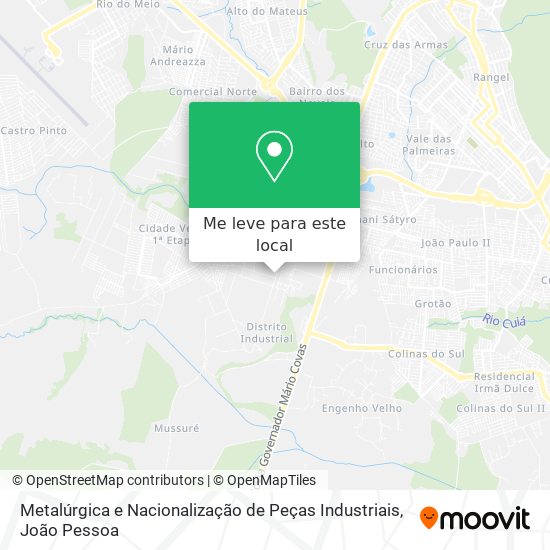 Metalúrgica e Nacionalização de Peças Industriais mapa