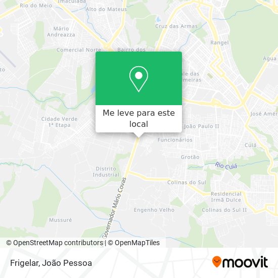 Frigelar mapa