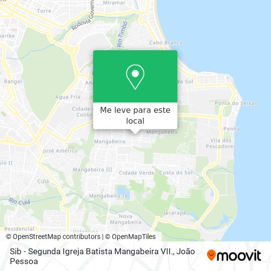 Sib - Segunda Igreja Batista Mangabeira VII. mapa