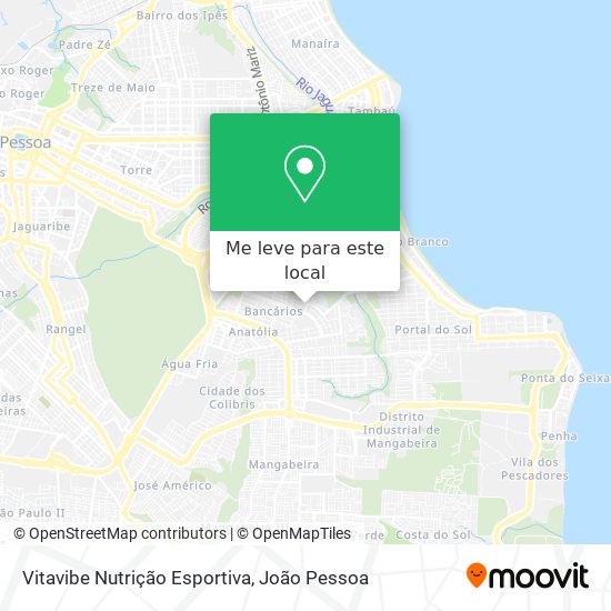 Vitavibe Nutrição Esportiva mapa