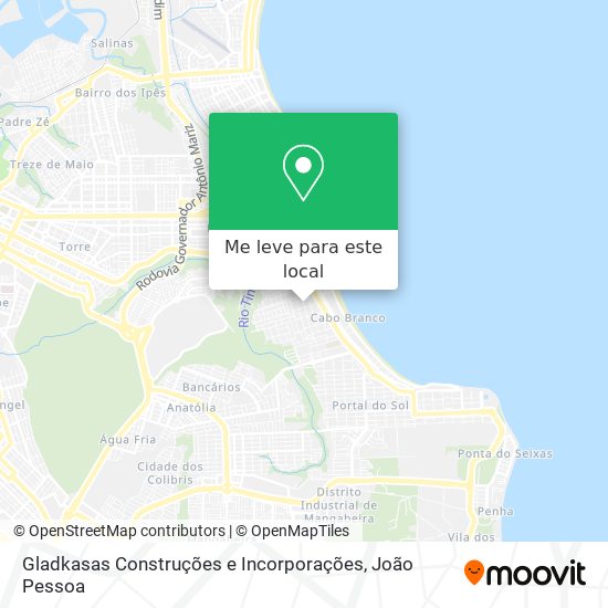 Gladkasas Construções e Incorporações mapa