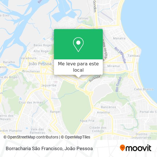 Borracharia São Francisco mapa
