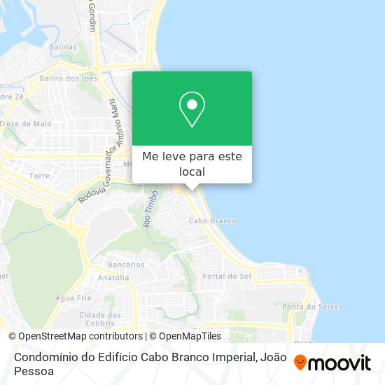 Condomínio do Edifício Cabo Branco Imperial mapa