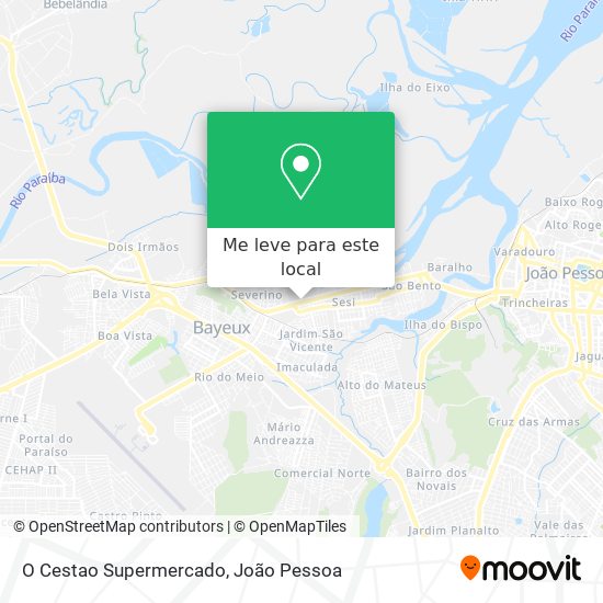 O Cestao Supermercado mapa