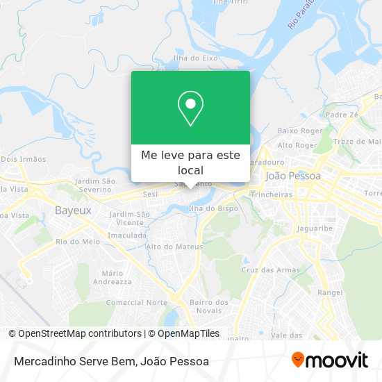 Mercadinho Serve Bem mapa