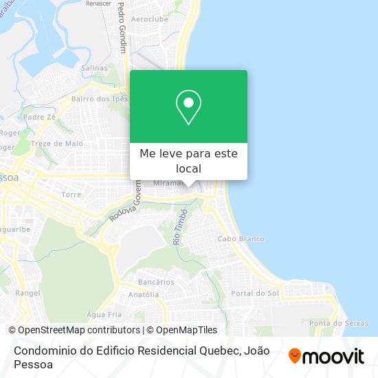 Condominio do Edificio Residencial Quebec mapa
