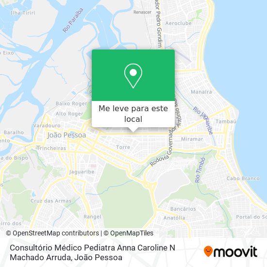 Consultório Médico Pediatra Anna Caroline N Machado Arruda mapa