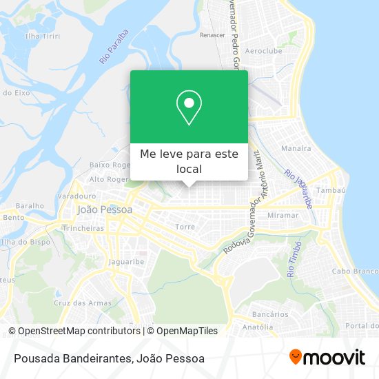 Pousada Bandeirantes mapa